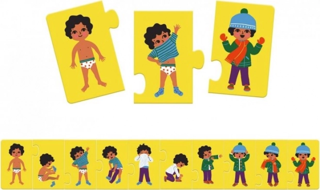 DJECO Puzzle Ubieranie 10 elementów