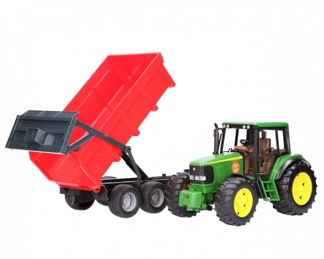 Bruder Traktor John Deere z przyczepą wywrotką
