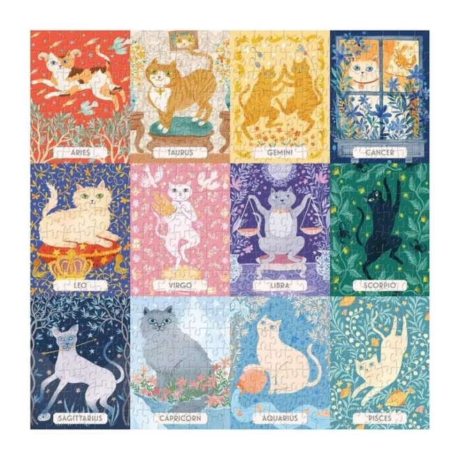 Puzzle Koci Zodiak 500 elementów od Galison