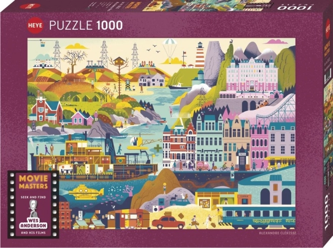 Puzzle Filmy Wesa Andersona od HEYE 1000 elementów