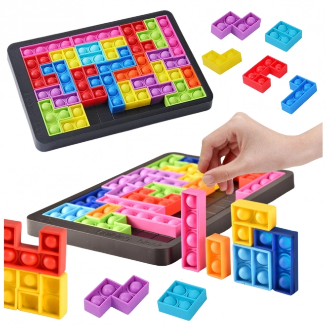 Zabawka sensoryczna Tetris Pop-It Puzzle 3w1