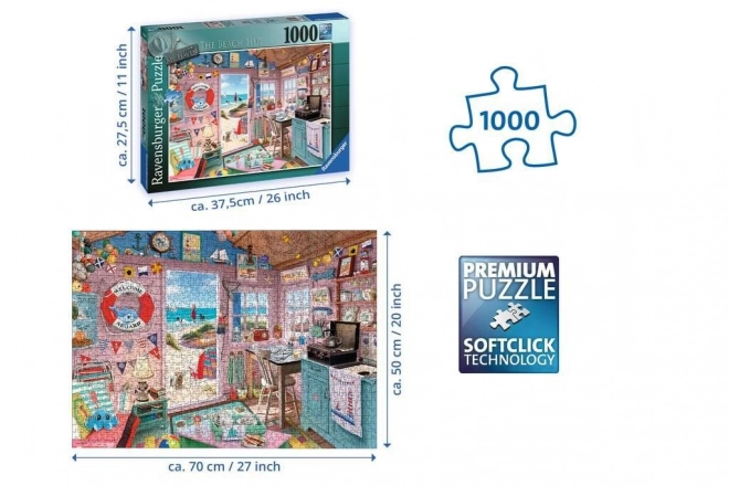 Puzzle Ravensburger Moja Plażowa Chata My Haven No7 1000 elementów
