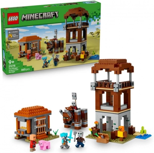 LEGO Minecraft 21278 Baza rozbójników i Niszczyciel