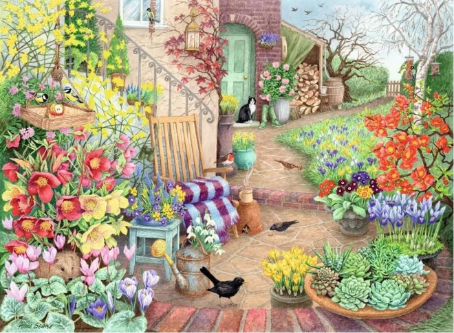 RAVENSBURGER Puzzle Wspaniałe ogrody 4x500 elementów