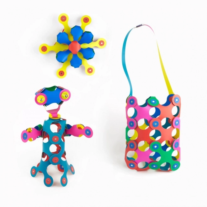 Tęczowe magnetyczne puzzle Clixo, 42 elementy