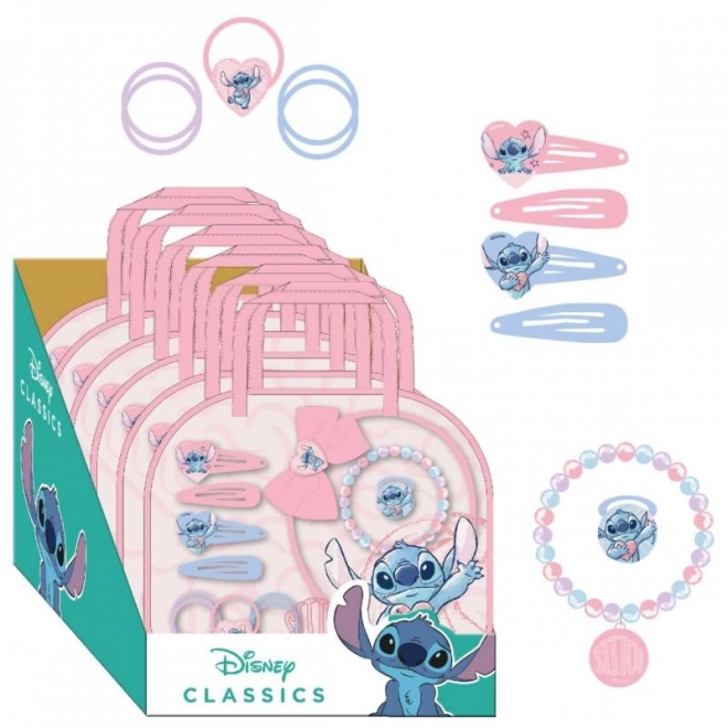 Zestaw dodatków do włosów Stitch 12 szt.