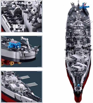Klocki Sluban Pancernik USS Missouri 1:350