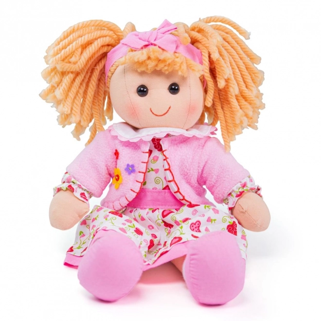 Bigjigs Toys Tkaninowa lalka Kelly 34 cm