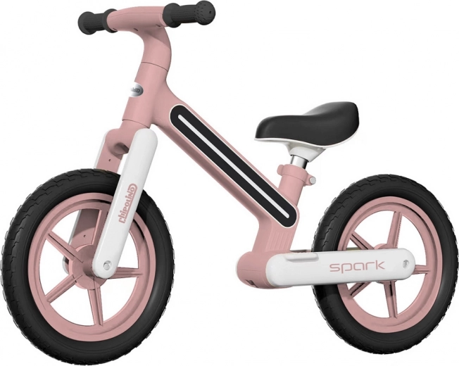 CHIPOLINO jeździk Spark różowy ze światłami
