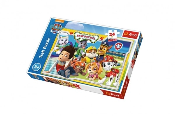 Puzzle Psi Patrol MAXI 24szt. 60x40cm w pudełku 39x26x4cm
