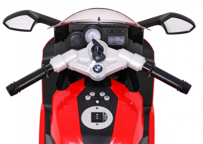 Dziecięcy motocykl BMW K1300S na baterie czerwony
