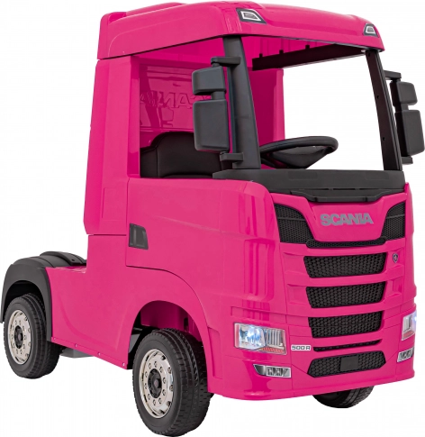 Elektryczna ciężarówka SCANIA R-Series dla dzieci – różowa