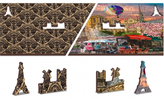 Drewniane puzzle Wiosna w Paryżu