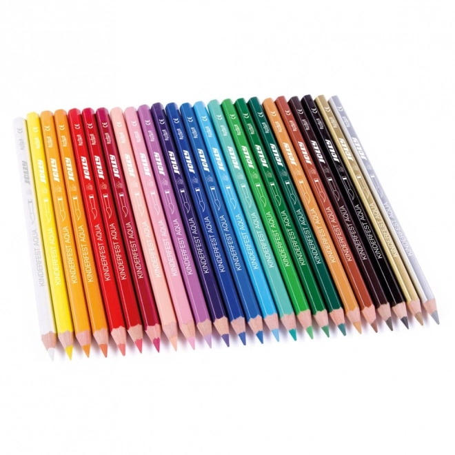 Kredki Supersticks Aqua 24 kolorów w metalowym pudełku