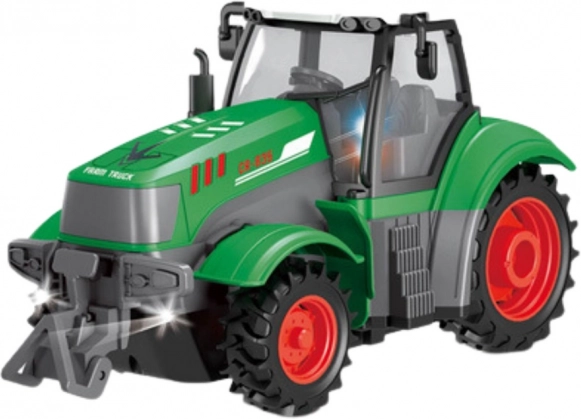 Zielony zdalnie sterowany traktor 1:24