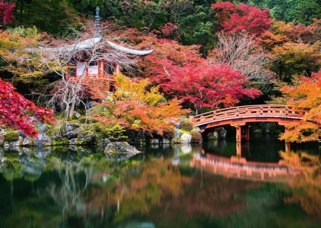 Puzzle 1000 elementów – ogród Daigo-ji, Kioto, Japonia
