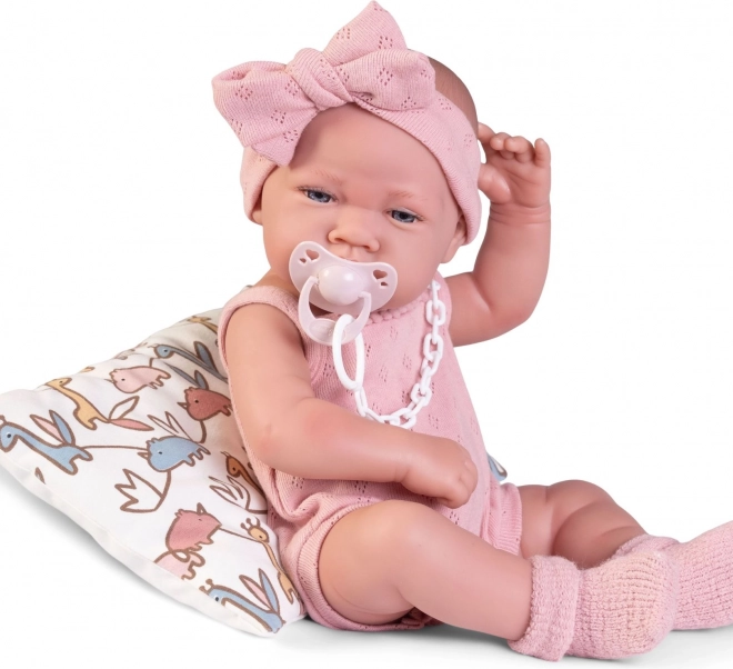 Realistyczna lalka niemowlę z całkowicie winylowym ciałem 42 cm