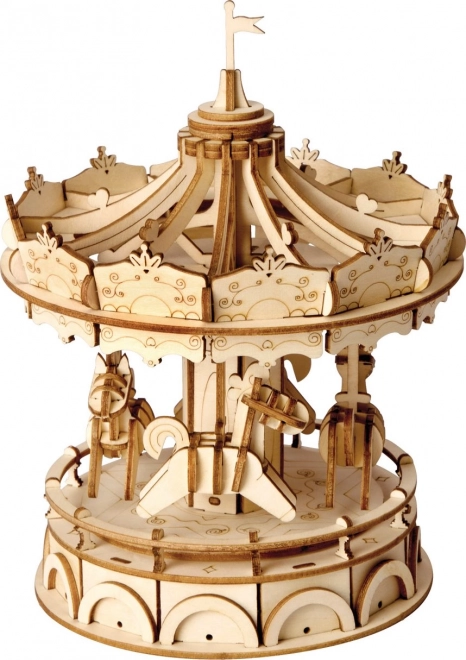 Rolife 3D Drewniane Puzzle Karuzela