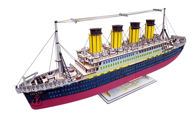 Woodcraft Drewniane 3D puzzle Titanic
