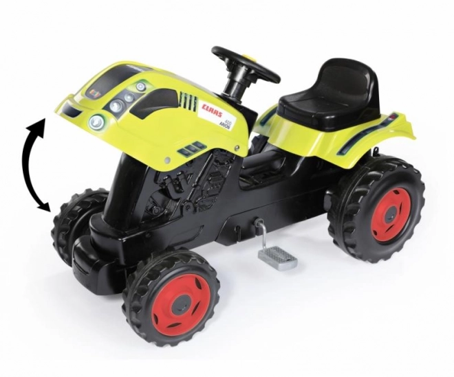 Traktor na pedały CLAAS Arion 400 z przyczepką zielony