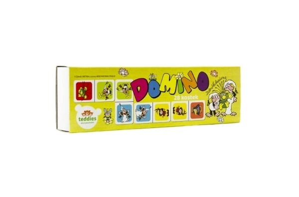 Domino Chodź z nami do baśni, 28 sztuk, gra towarzyska w pudełku 21x6x3cm