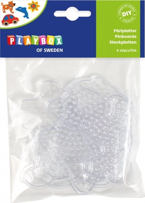 Playbox podkładki do koralików do zaprasowywania – zestaw 4 szt.