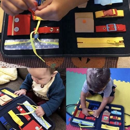 Sensoryczna tablica manipulacyjna - edukacyjna etui