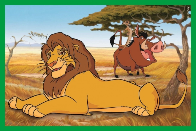 CLEMENTONI Obrazkowe kostki Disney klasyka, 6 kostek