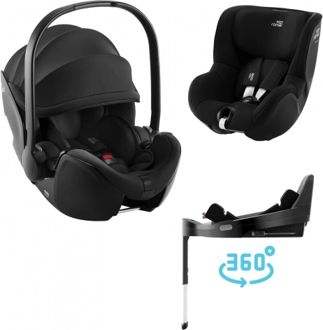 Fotelik samochodowy zestaw rosnący Britax Römer Baby-Safe Pro i Dualfix 5Z