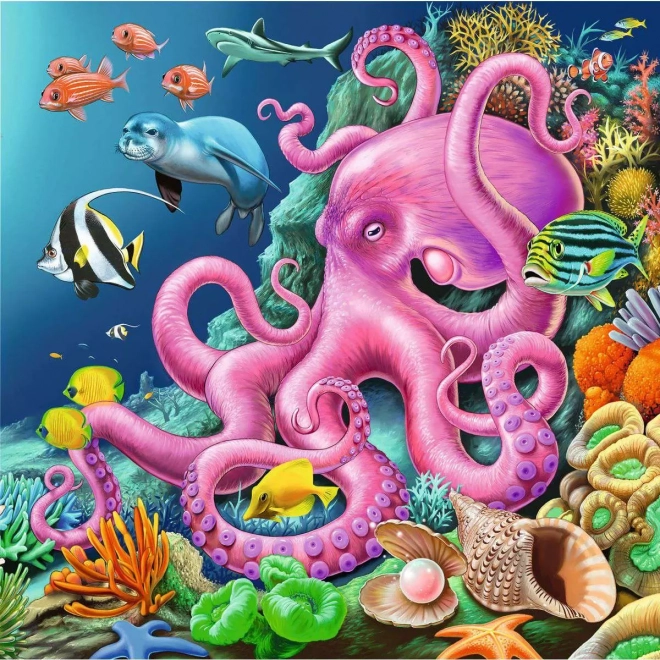 Puzzle Życie pod wodą 3x49 elementów