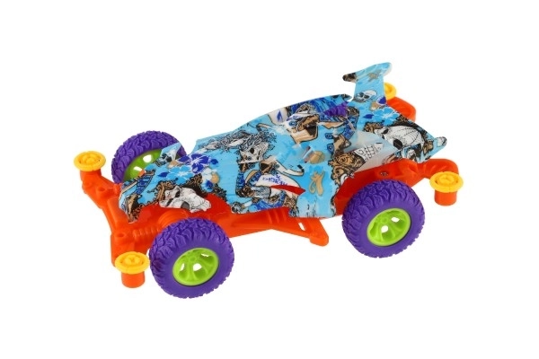 Samochodzik terenowy na mechanizm inercyjny