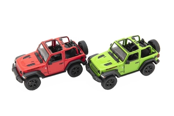 Metalowy model Jeep Wrangler 2018 z otwartym dachem