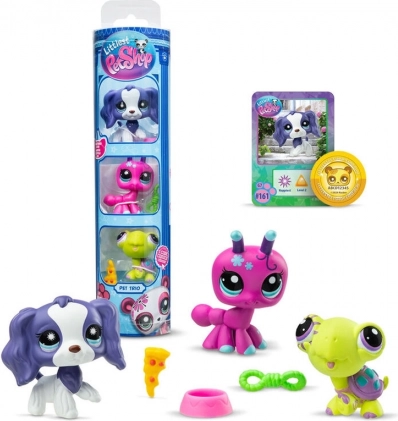 Littlest Pet Shop 3 figurki - różne rodzaje