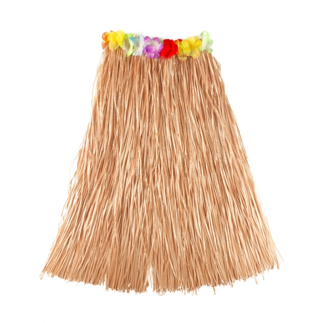 Spódnica Hawajska dla dorosłych 72 cm naturalna