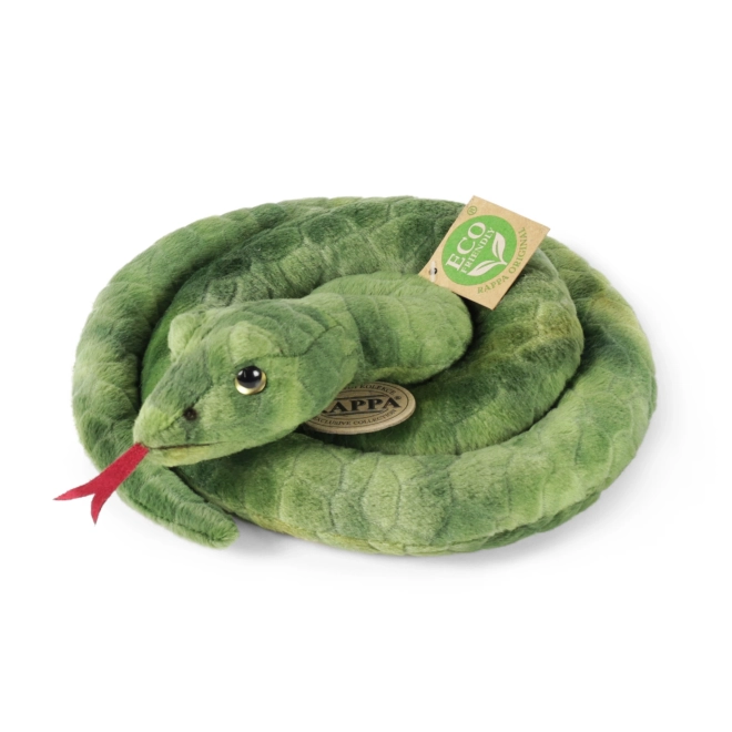 Zielony pluszowy wąż 90 cm EKOLOGICZNY