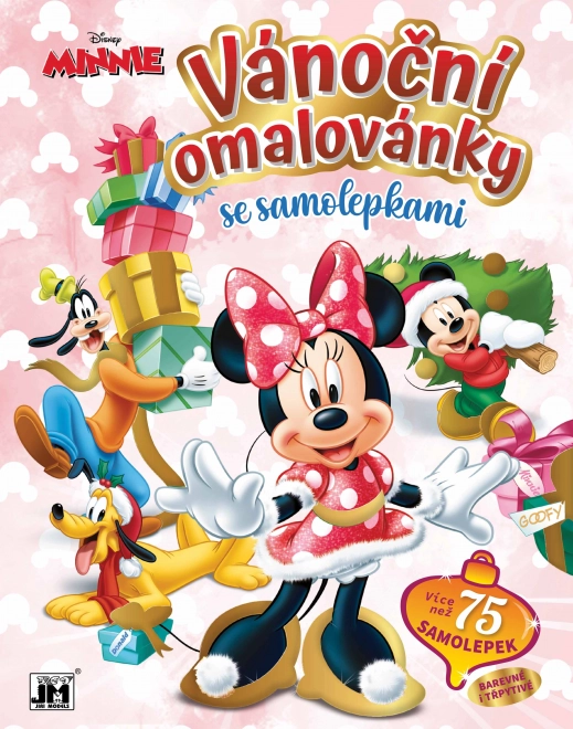 Świąteczne kolorowanki z naklejkami MINNIE