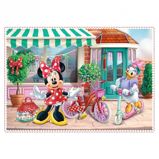 Puzzle 4w1 z Minnie i przyjaciółmi