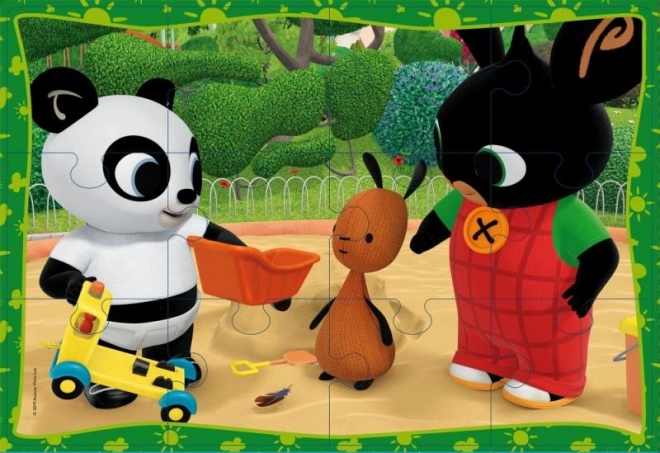Puzzle maxi Bing 2 x 12 elementów