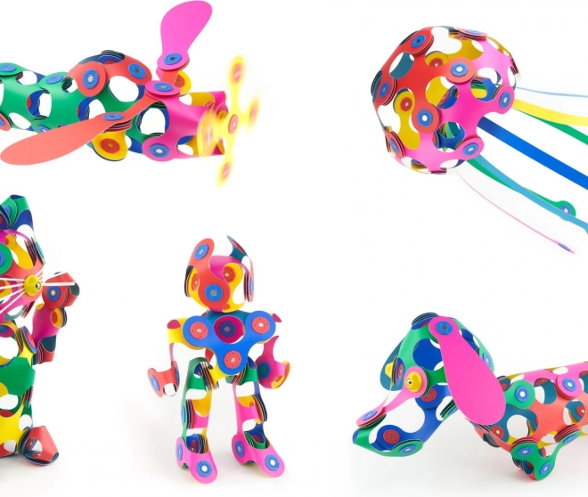 Magnetyczne klocki Clixo Super Rainbow, 60 sztuk