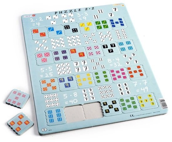 Larsen Naukowe puzzle Mnożenie z kostkami