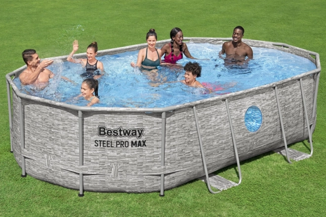 Basen samonośny Bestway Power Steel Swim Vista 427 x 250 x 100 cm