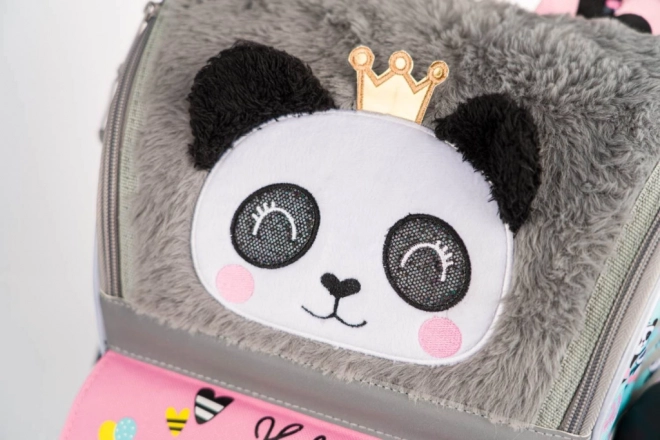 BAAGL ZESTAW 3 Zippy Panda: tornister, piórnik, worek