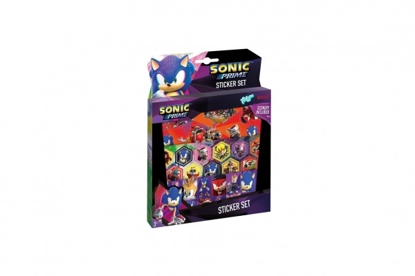 Sonic zestaw prezentowy z naklejkami w pudełku 18x24,5x1cm