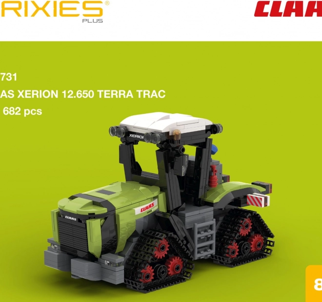 Zestaw BRIXIES Plus Claas Xerion 12.650 Terra Trac traktor gąsienicowy