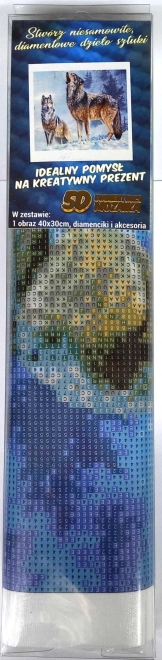 Diamentowe malowanie Wilczy zew 30x40cm