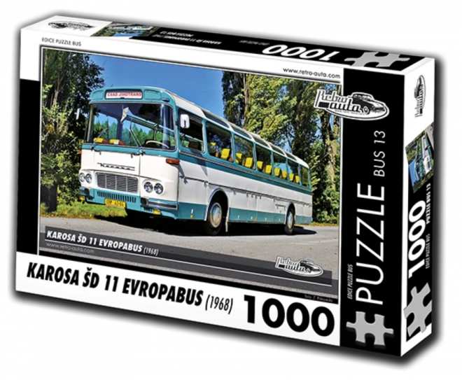 Puzzle Retro-Auta BUS Karosa ŠD 11 Evropabus 1000 elementów