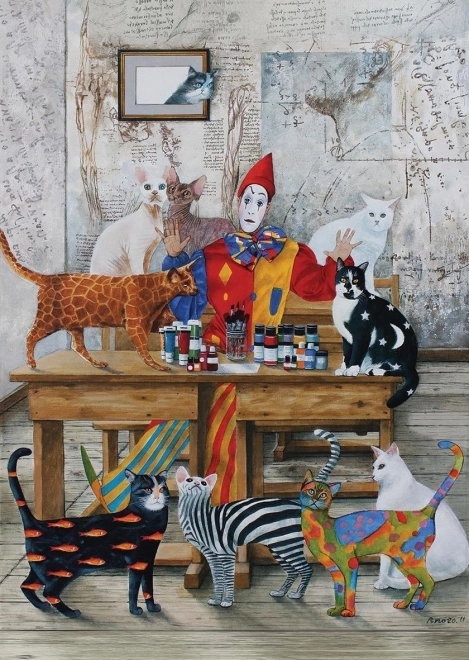 ART PUZZLE kolorowe koty – puzzle 260 elementów