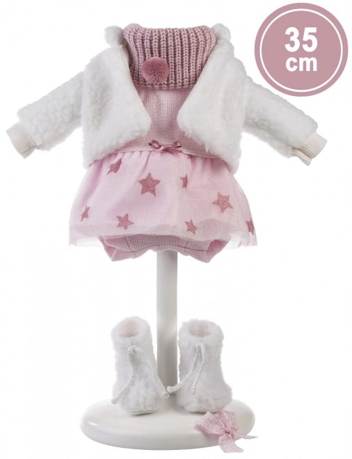 Llorens 535S SARA - realistyczna lalka z miękkim materiałowym ciałem - 35 cm