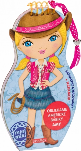 Ubieramy amerykańskie laleczki Amy – kolorowanki i naklejki (po słowacku)
