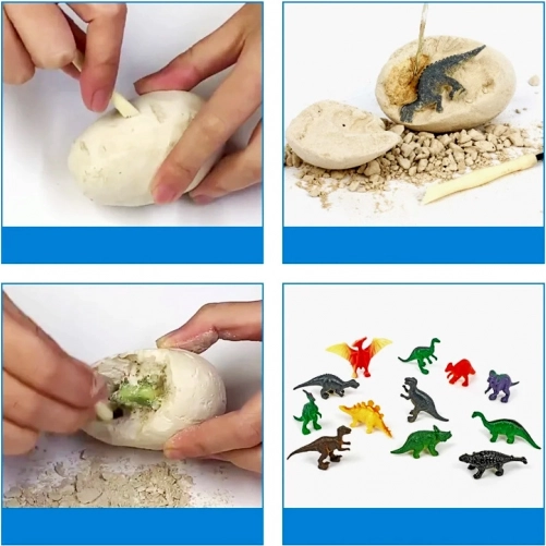12 dinozaurzych niespodzianek w każdym jajku
